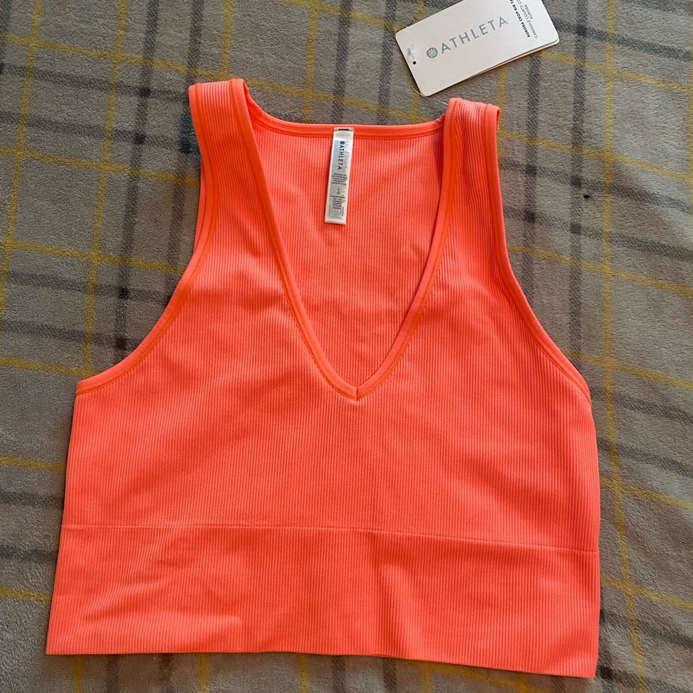 Athleta Aurora Crop Rib Tank